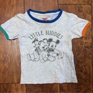 Little Buddies Mickey Mouse Disney ringer tee 3T